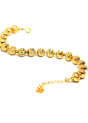 The "Eleanor" Gold Plated Ball Bracelet
