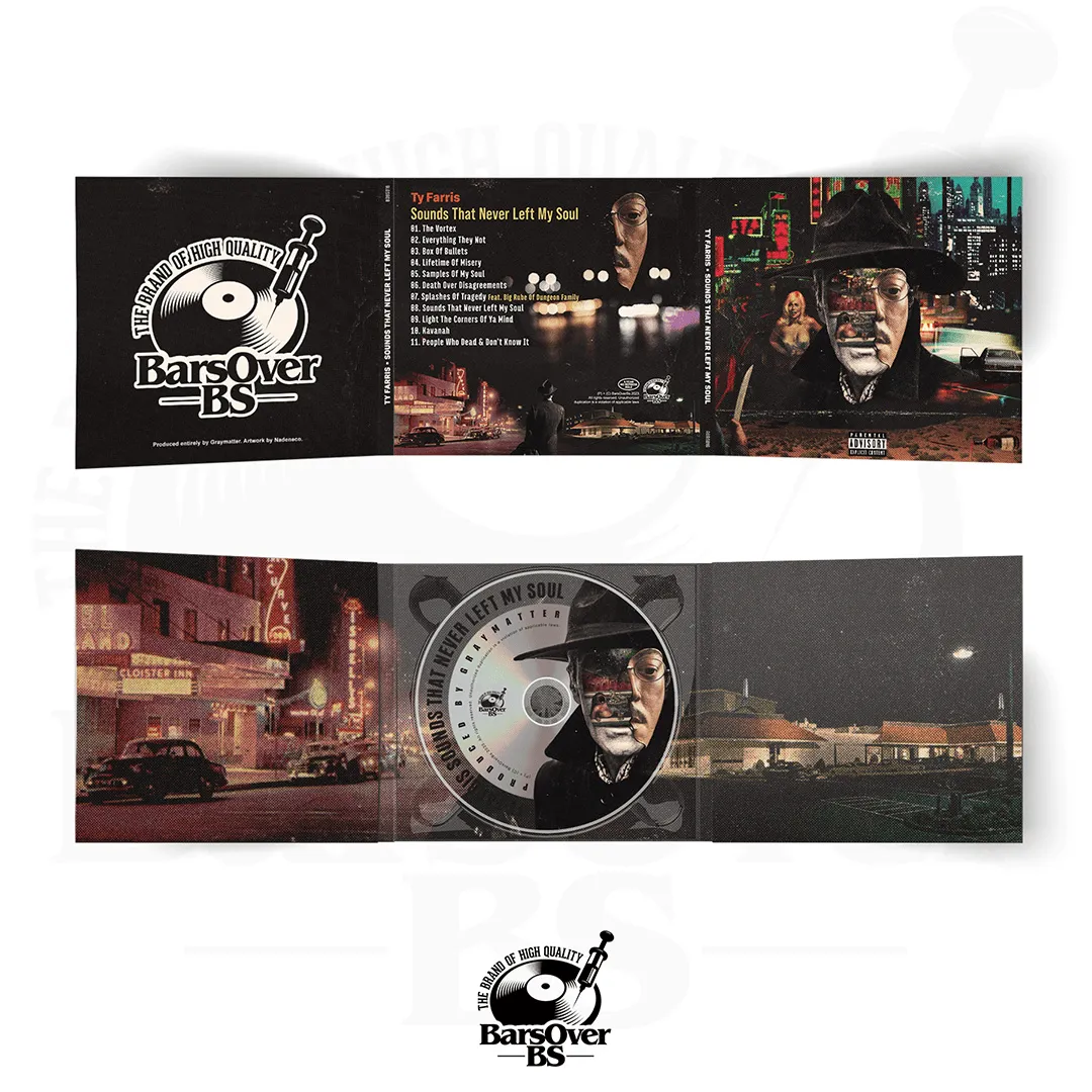 Ty Farris x Graymatter - Sounds That Never Left My Soul (Digipak CD With Obi Strip   Foldout Poster) (Glass Mastered) (PROMO COPY)