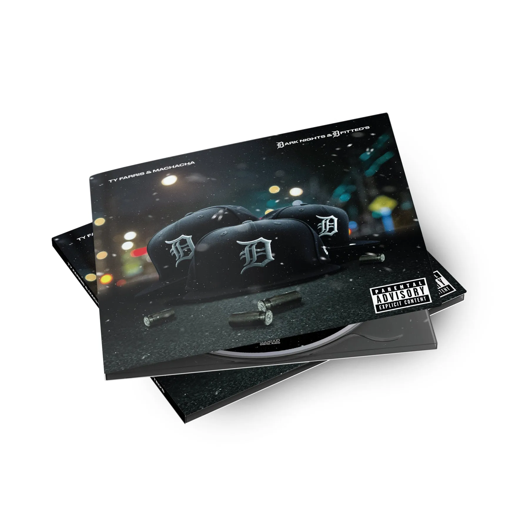 Ty Farris x Machacha - Dark Nights & D Fitted Digipak CD's