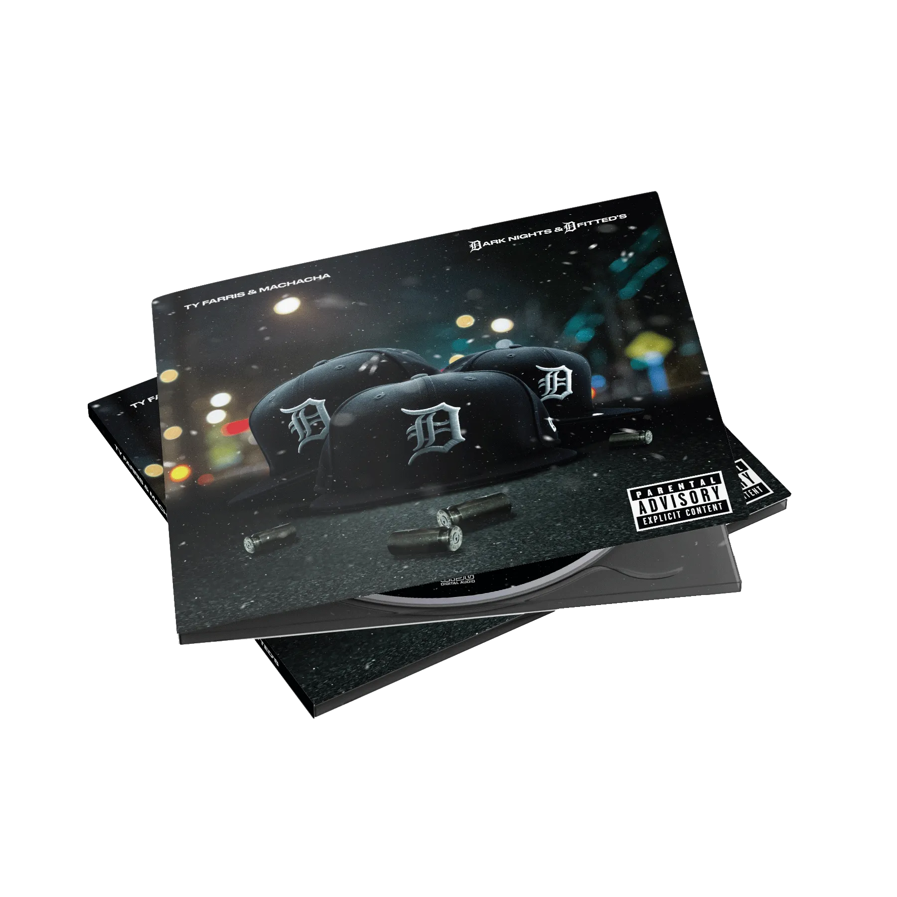 Ty Farris x Machacha - Dark Nights & D Fitted Digipak CD's