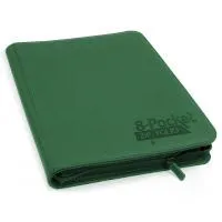 Ultimate Guard - 8 Pocket QuadRow ZipFolio XenoSkin - Green