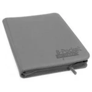 Ultimate Guard - 8 Pocket QuadRow ZipFolio XenoSkin - Grey