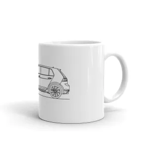 Volkswagen Golf GTI MK7 silhouette Mug