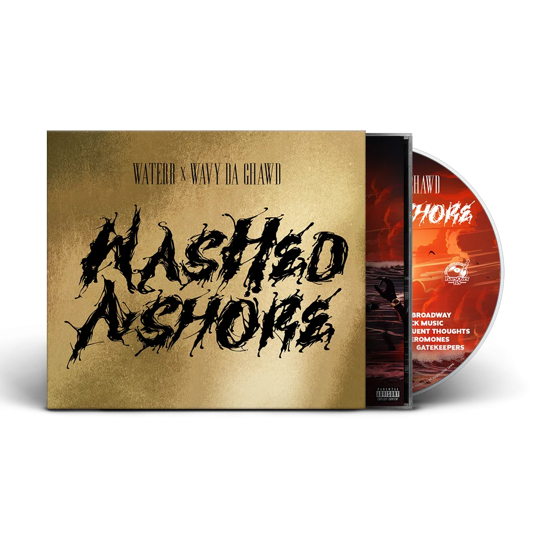 WateRR x Wavy Da Ghawd - Washed Ashore (BarsOverBS Gold CD)(ONE PER PERSON/HOUSEHOLD)