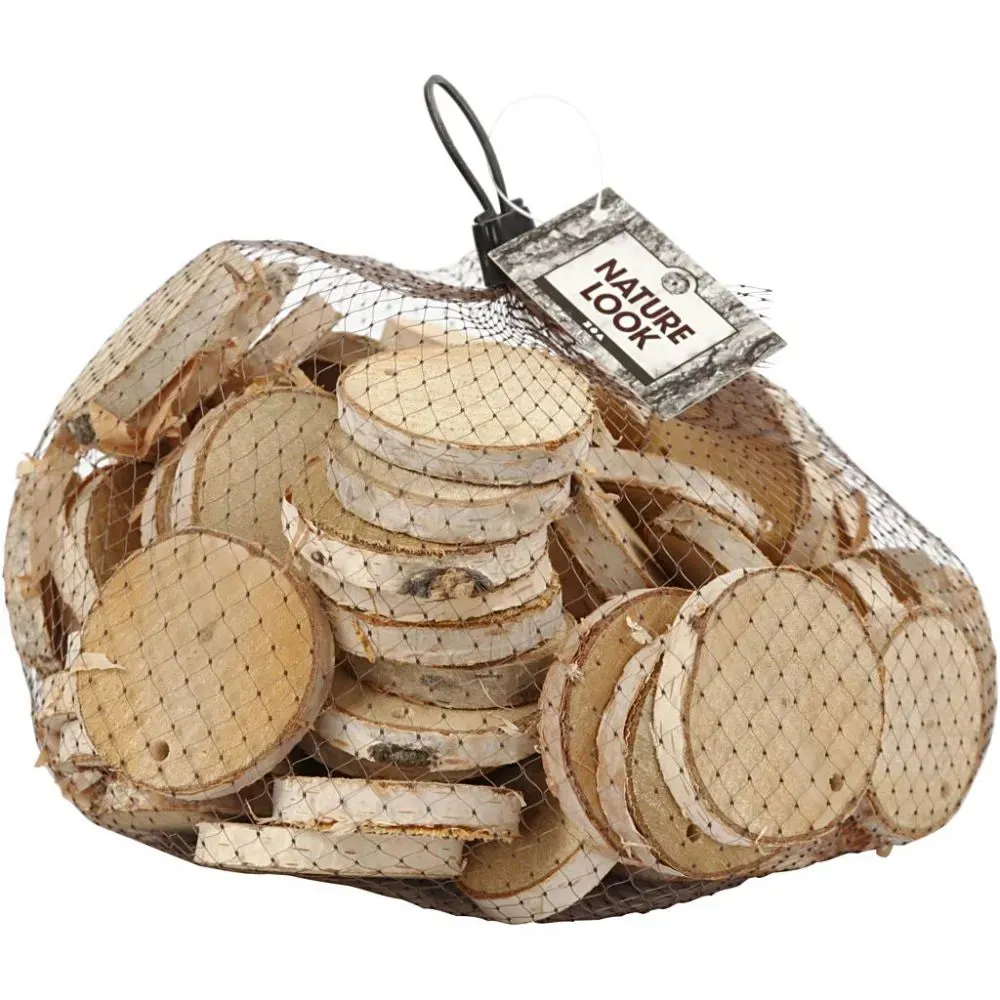 Wood Mix 35-45mm 4-7mm 500g Christmas Crafts Holiday Decorations