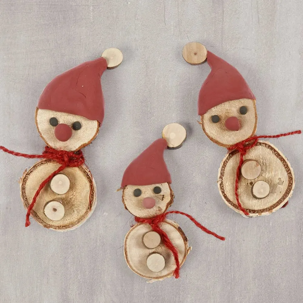 Wood Mix 35-45mm 4-7mm 500g Christmas Crafts Holiday Decorations