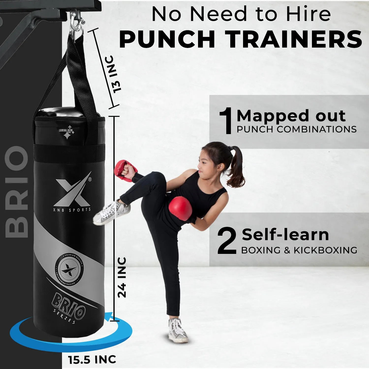 Xn8 Brio Punch Bag 3ft