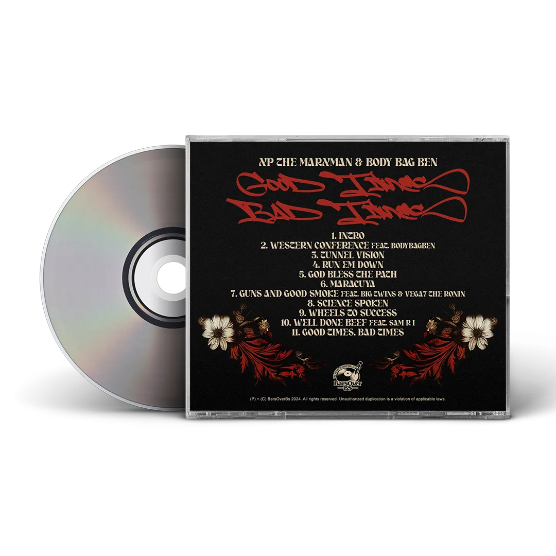 XP The Marxman x Body Bag Ben - Good Times, Bad Times (Jewel Case CD's)