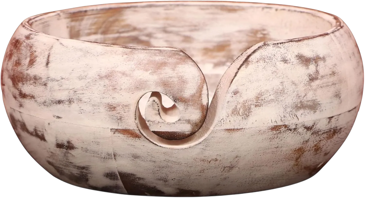 Yarn Bowl - IK Mango Wooden (7" x 7" x 3'')